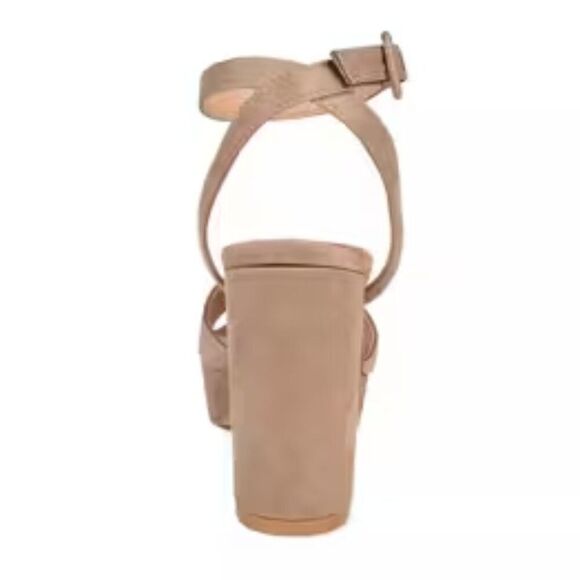 Journee Collection Women's Nairri Platform Block Heel Dress Sandals, Size 8.5 - Picture 4 of 4